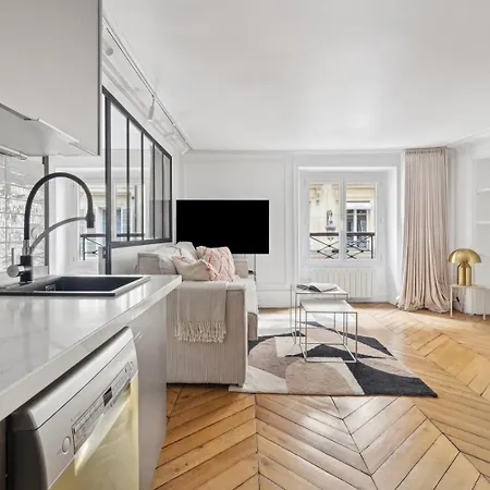 Bnbnook - Bright 1br By Louvre & Tuileries Gardens Appartamento